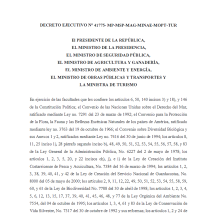 Decreto Ejecutivo 41775